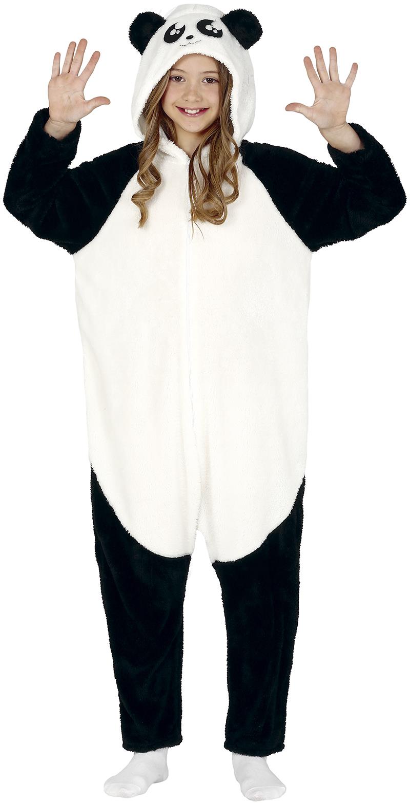 GUIRCA Detský kostým panda, overal Kigurumi 7 – 9 rokov