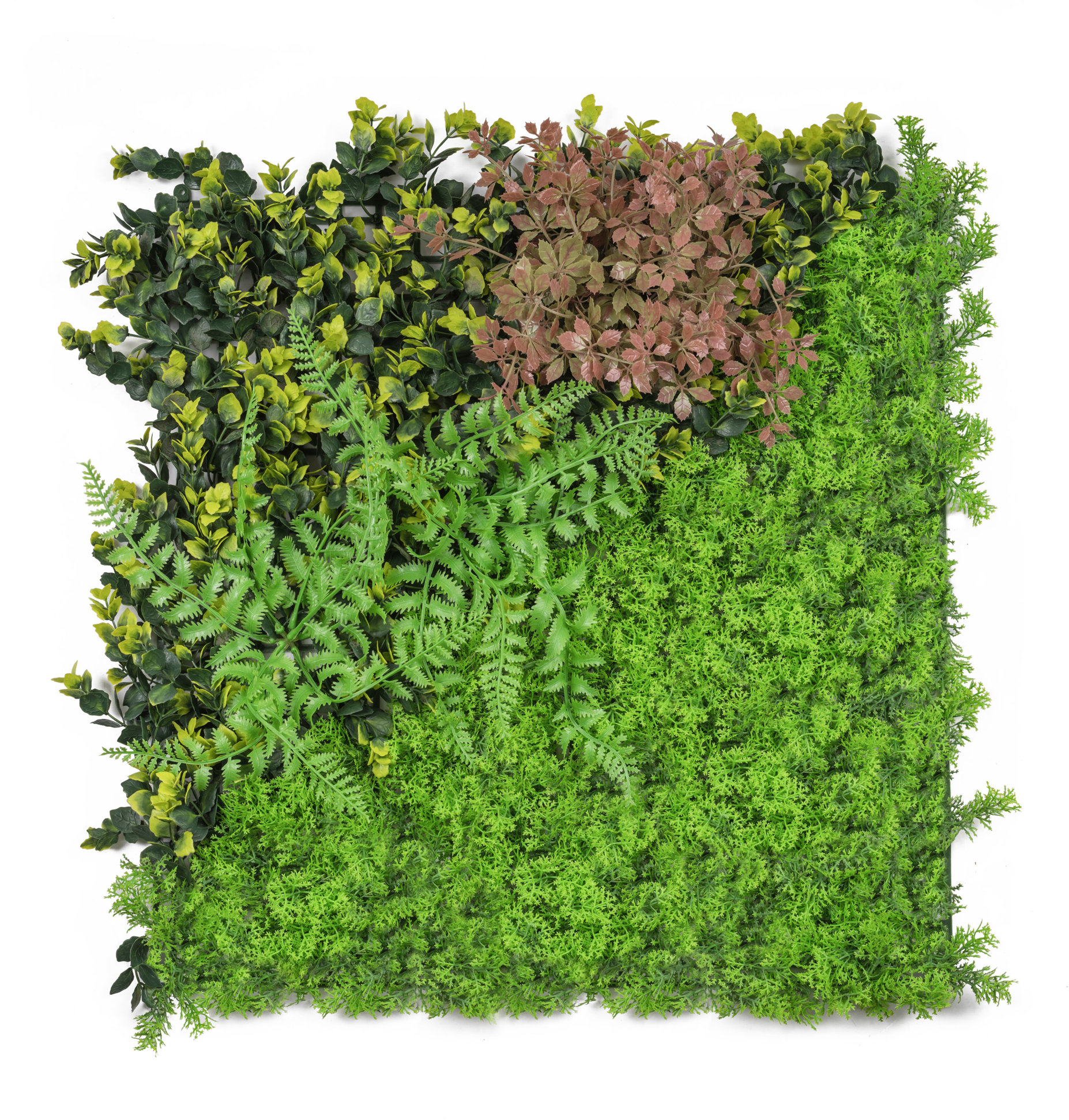 G21 Listo Forest Umelá zelená stena, 50 × 50 cm