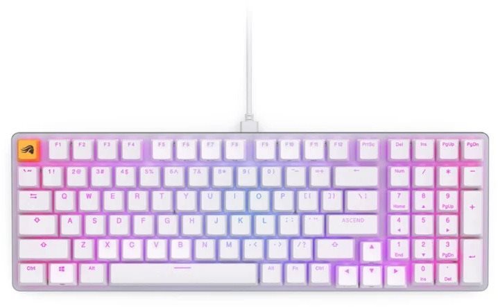 Glorious GMMK 2 Full-Size keyboard – Fox Switches, white – US