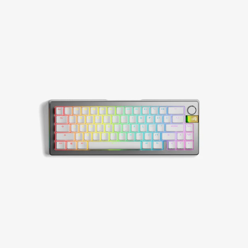 GLORIOUS GMMK 3 PRO HE 65 % Prebuilt Wireless Silver – US