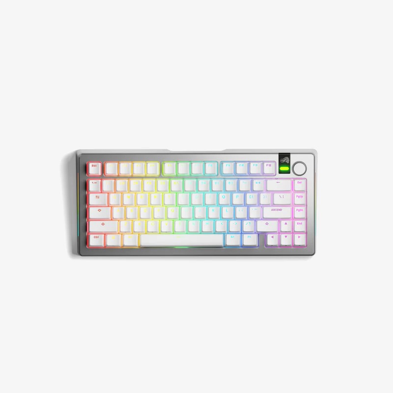 GLORIOUS GMMK 3 PRO 75 % Prebuilt Wireless Silver – US