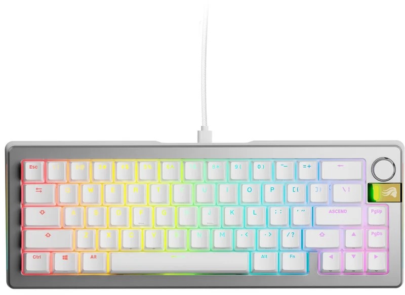 GLORIOUS GMMK 3 PRO HE 65 % Prebuilt Wired Silver – US