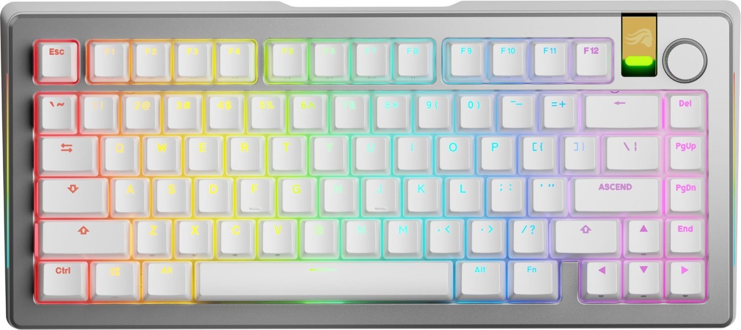 GLORIOUS GMMK 3 PRO HE 75 % Prebuilt Wired Silver – US
