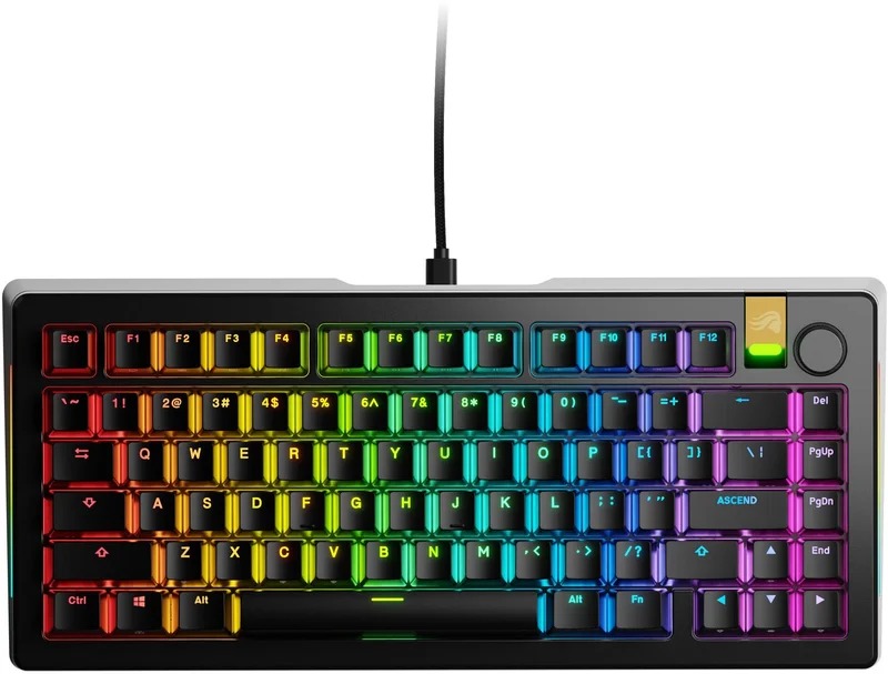 GLORIOUS GMMK 3 PRO HE 75 % Prebuilt Wired Black – US