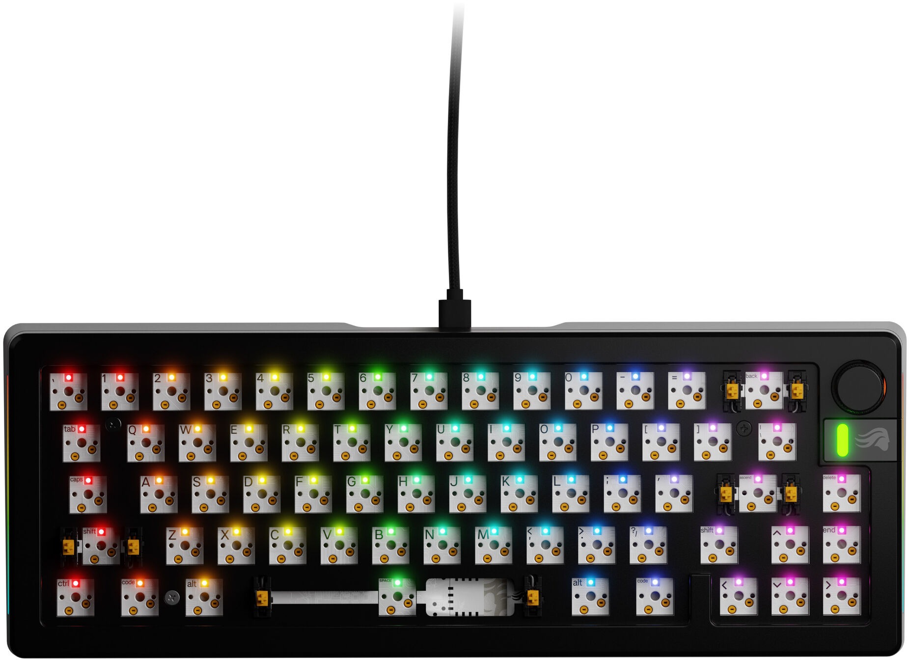 GLORIOUS GMMK 3 PRO 65 % Barebones Wired Black – US