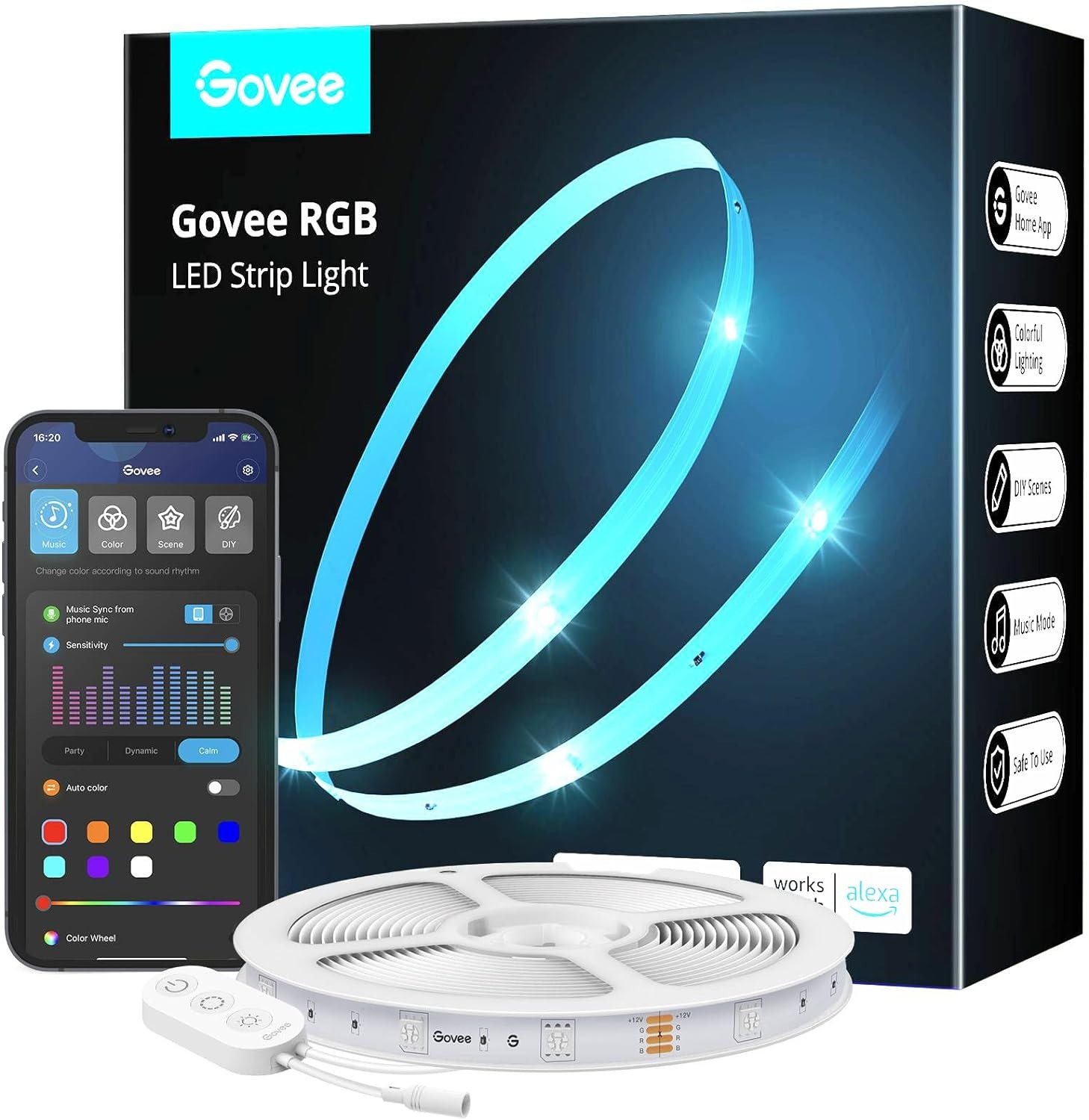 Govee WiFi RGB Smart LED pásik 5 m