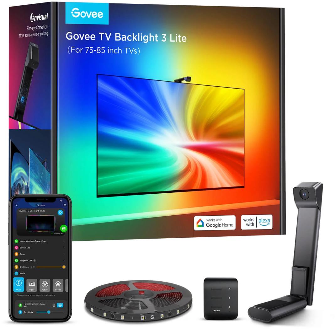 Govee TV Backlight 3 Lite TV 75 – 85" SMART LED podsvietenie RGBICW