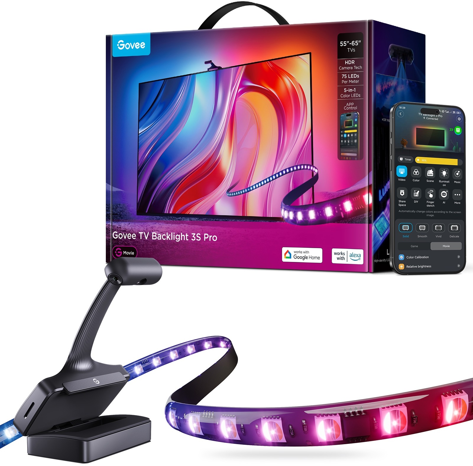Govee TV Backlight 3S Pro 55 – 65