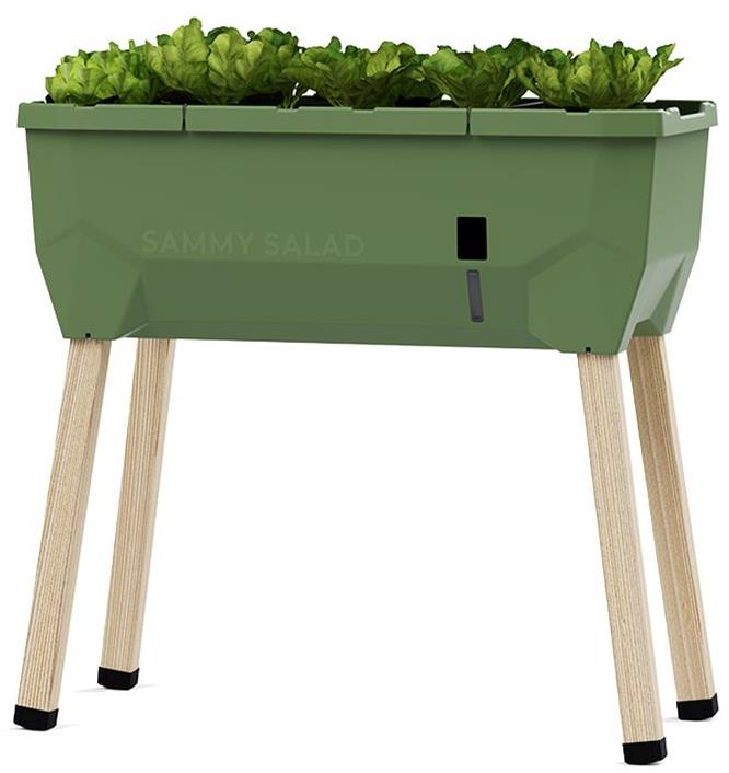 Gusta Garden SAMMY SALAD samozavlažovací kvetináč bez veka, tmavo zelený
