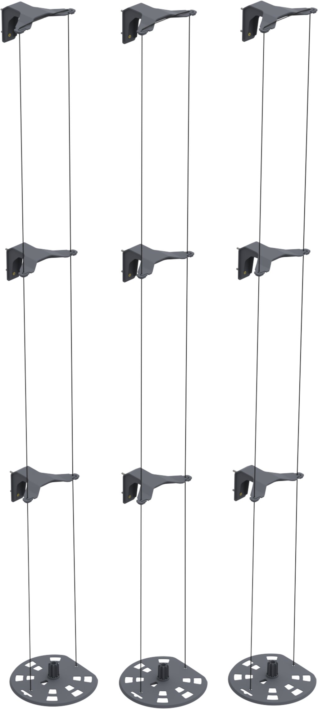 Gusta Garden COCUMBER BUDDY podporné lanko, 3× upínací držiak na stenu – sada 3 ks