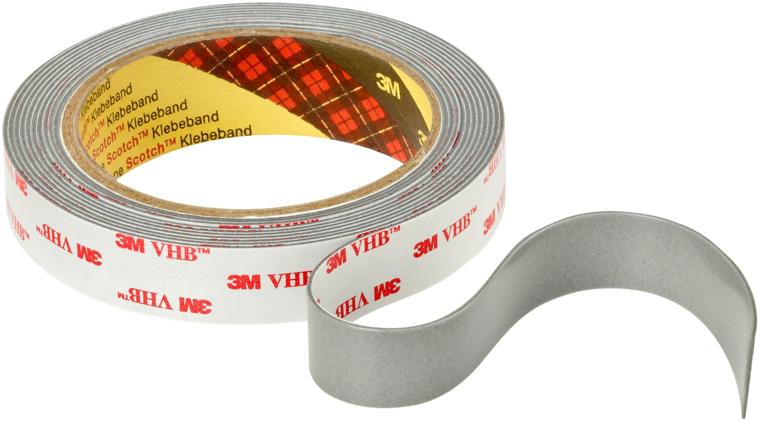 3M™ VHB™ 4941P obojstranne silno lepiaca akrylová páska, 19 mm × 3 m, sivá (1 rolka)