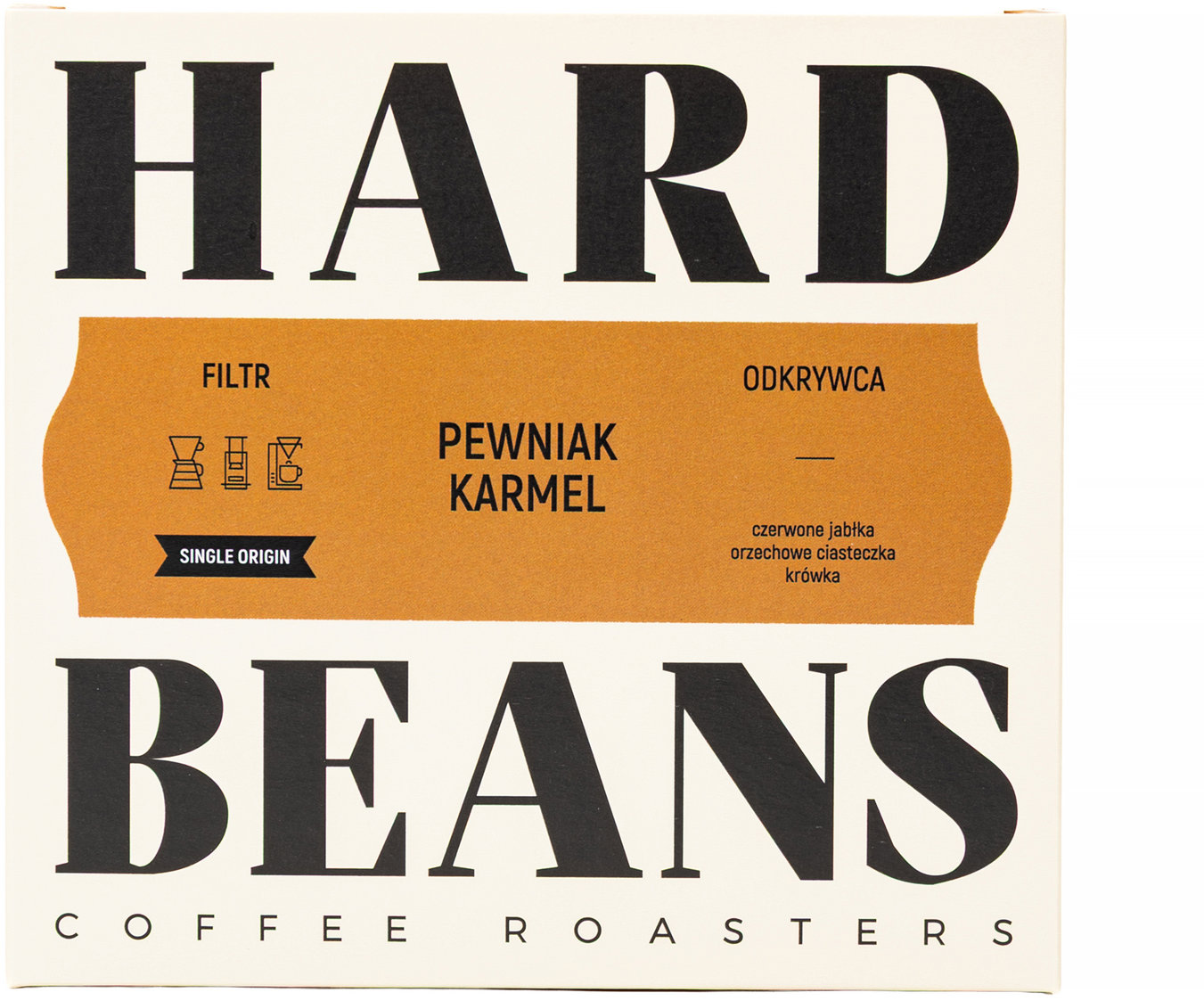 Hard Beans pewniak Brazylia karamel filter, výberová, 250 g