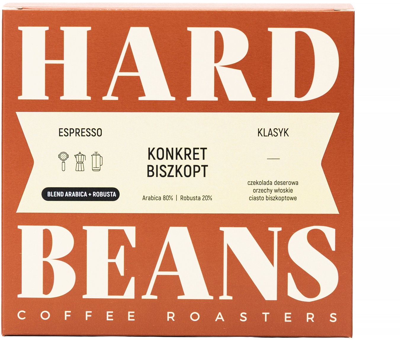 Hard Beans Toucan Blend 2.0 Espresso, výberová, 250 g