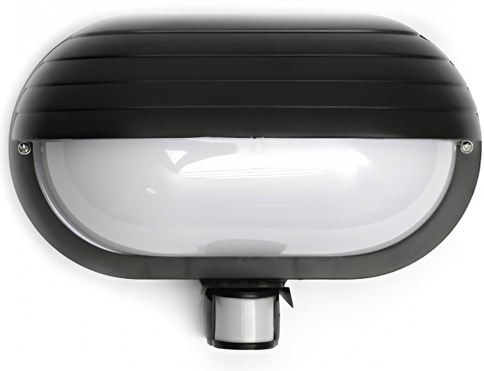 Hadex Rio Vonkajšie nástenné svietidlo so senzorom 1× E27/60 W/230 V/IP44, čierne