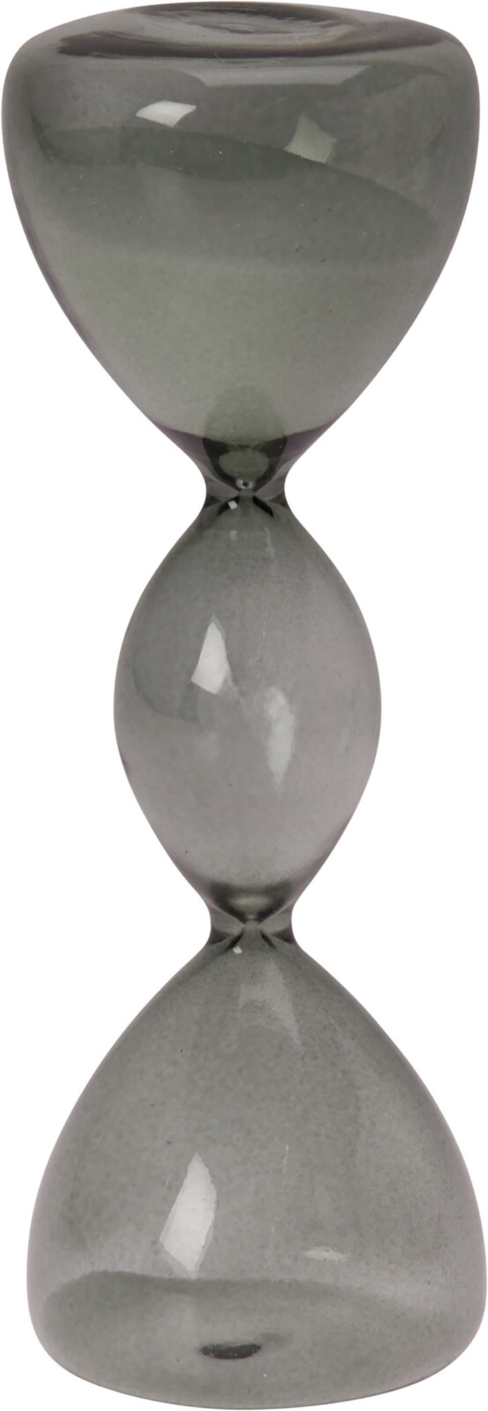 H&L Skleněné přesýpací hodiny 16,5 cm, kouřově šedé