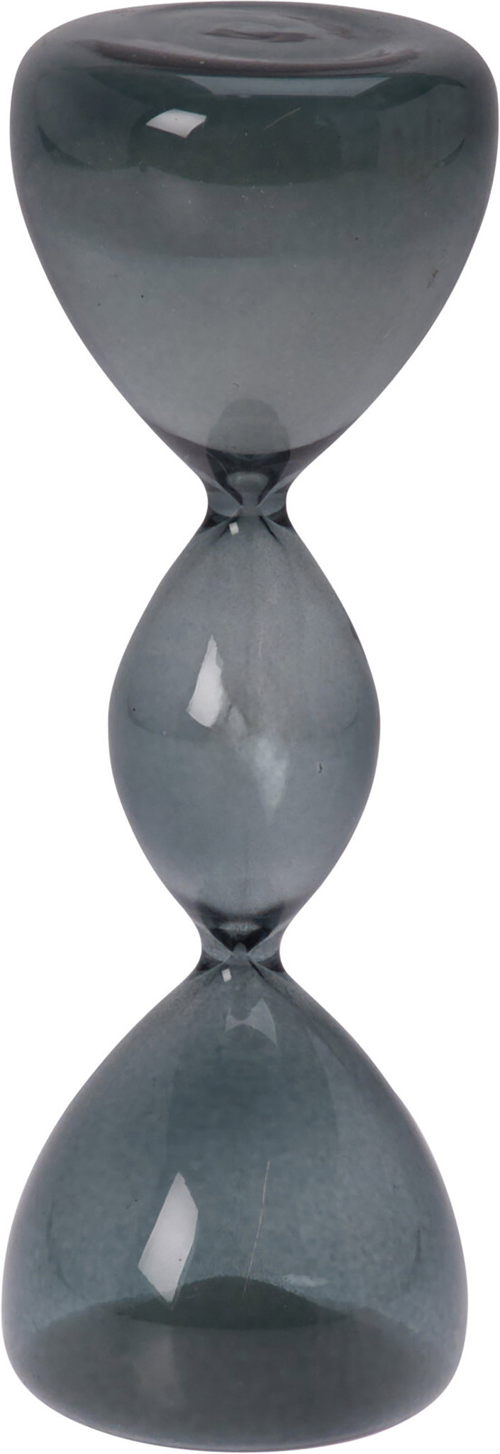 H&L Skleněné přesýpací hodiny 16,5 cm, kouřově modré