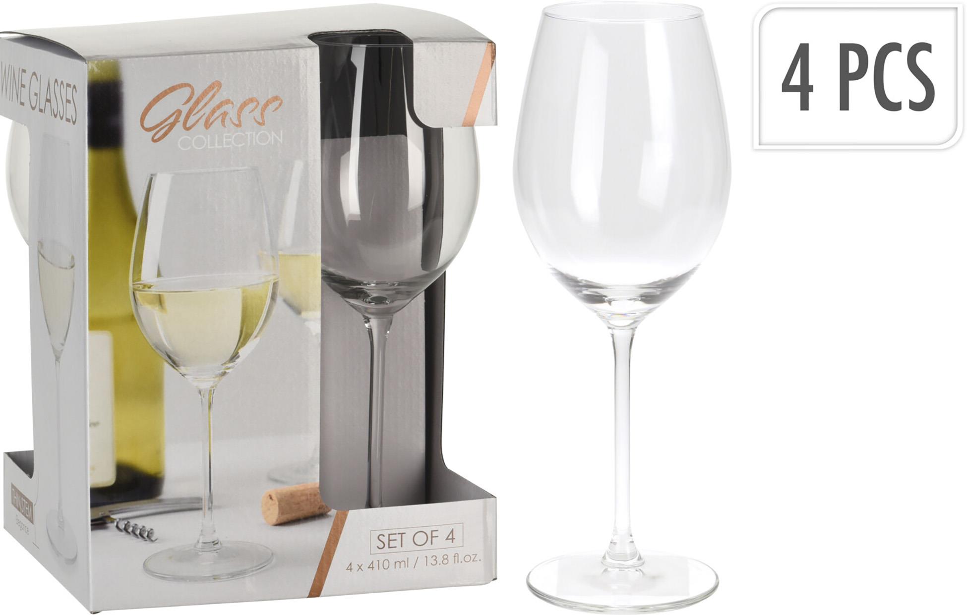 H&L Poháre na biele víno 410 ml súprava 4 ks