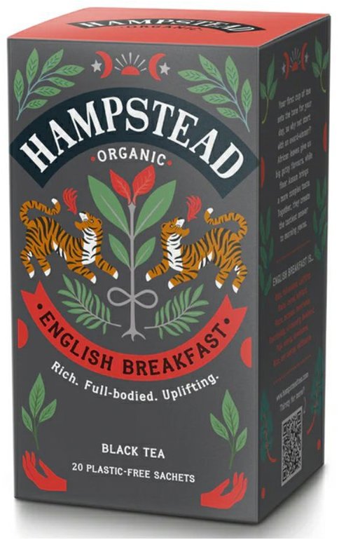 Hampstead Tea BIO Čierny čaj English Breakfast 20 ks