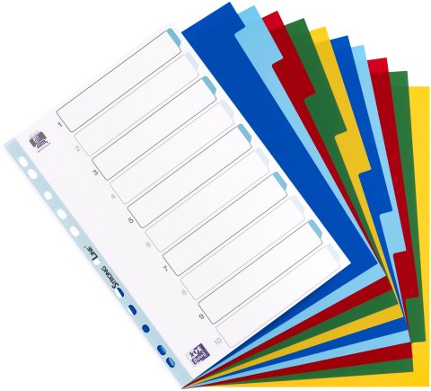 OXFORD A4, 10 dielov, farebný mix