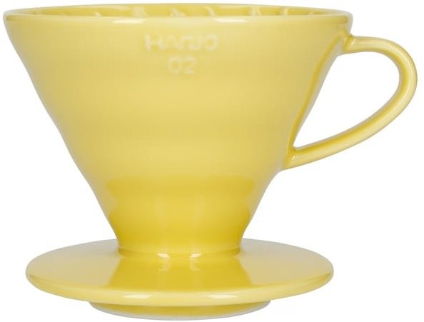 Hario Dripper V60-02, keramický, žltý