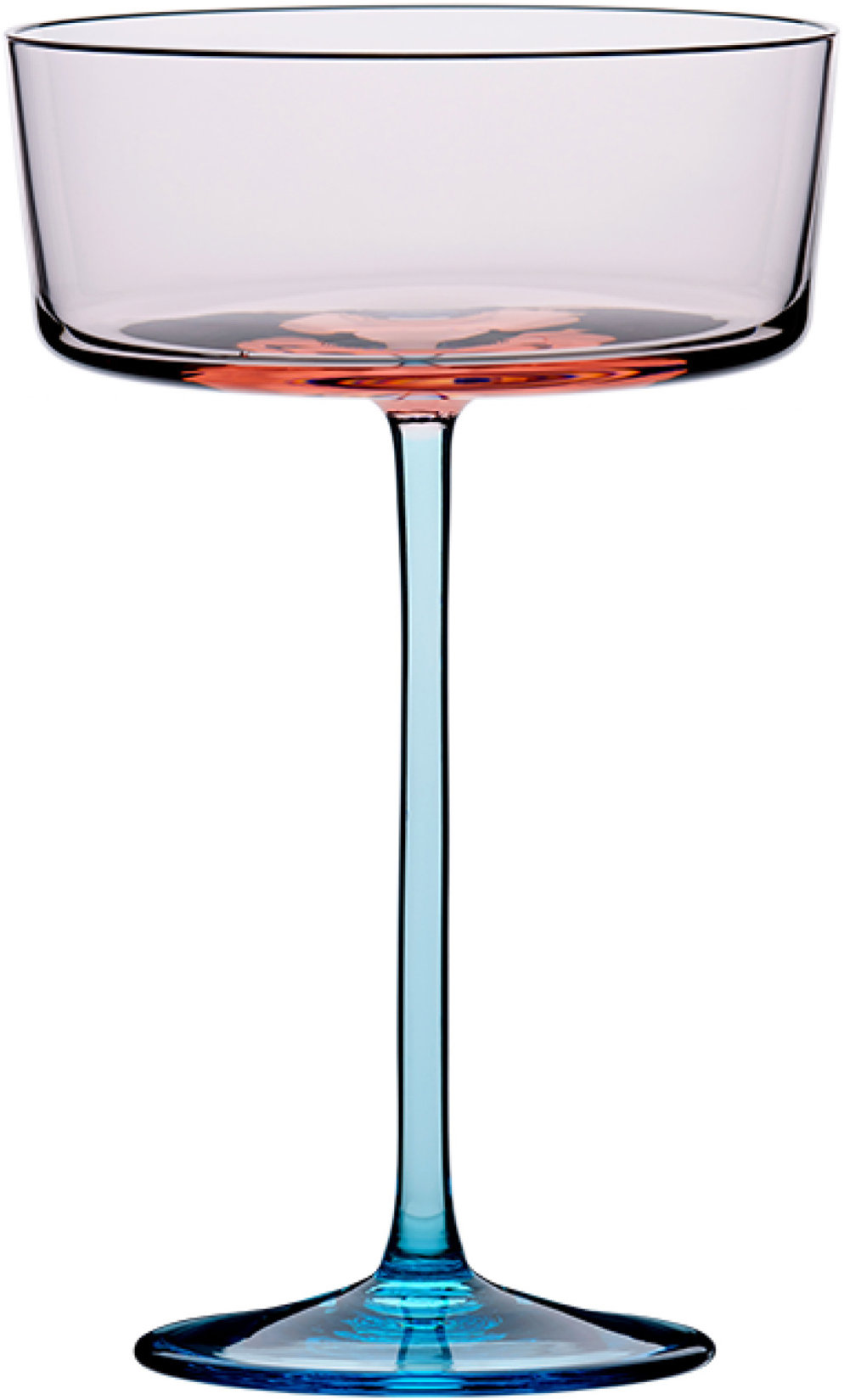 HARRACHOV 1712 Sklenice na koktejl Edge, rosalin, 200 ml, 2 ks
