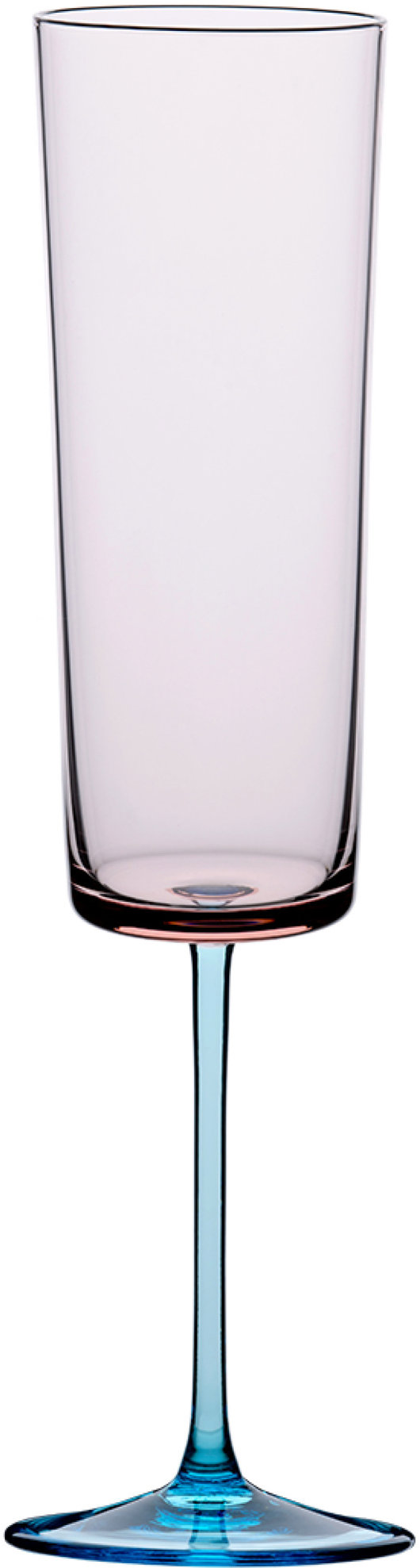 HARRACHOV 1712 Sklenice na šampaňské Edge, rosalin, 290 ml, 2 ks