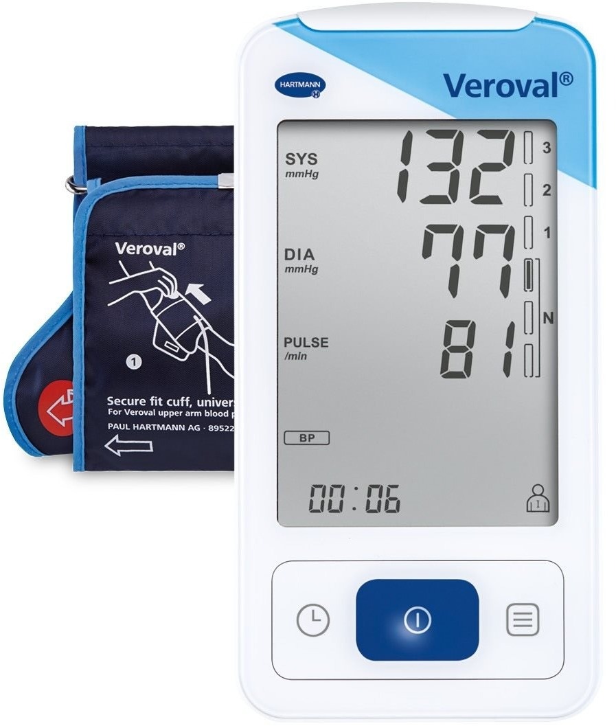HARTMANN Veroval Tlakomer s EKG 2 v 1, Bluetooth