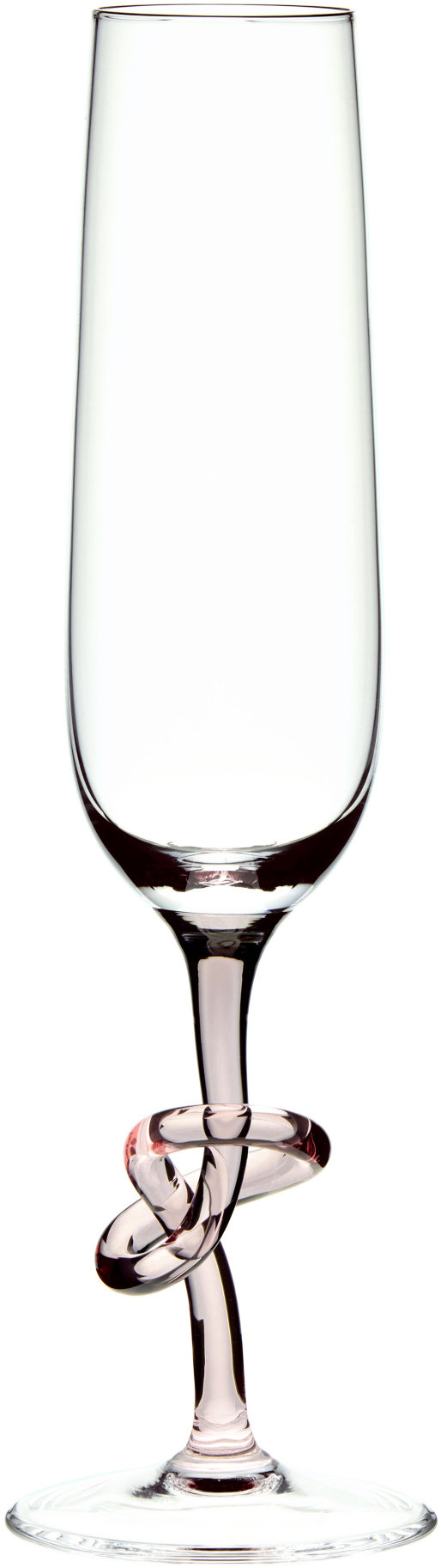 HARRACHOV 1712 Wine Tie Sklenice na šampaňské, ručně foukaný křišťál, rosalin, 240 ml, 2 ks