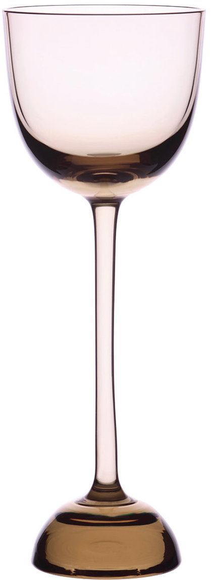 HARRACHOV 1712 Honey Sklenice na destiláty, ručně foukaný český křišťál, topaz, 90 ml, 2 ks