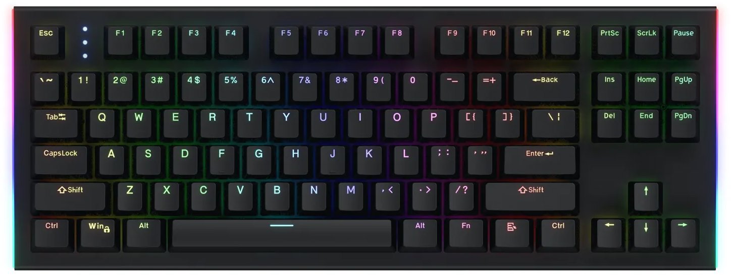 Hator Gravity X TKL, čierna – US