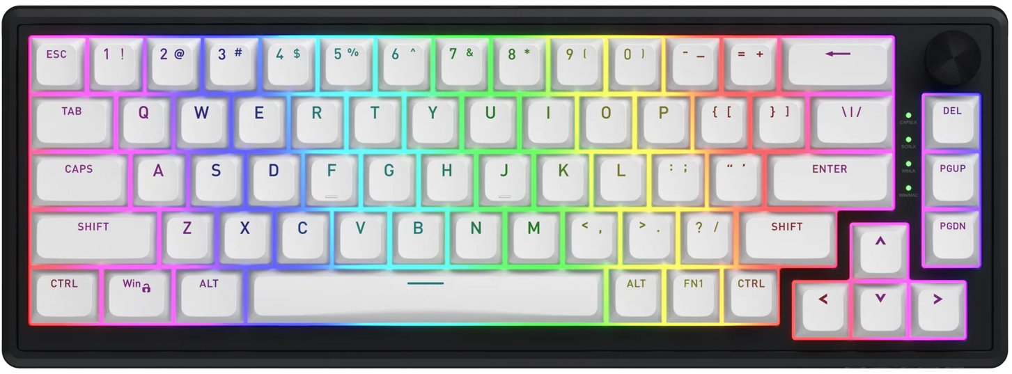 Hator Skyfall 65 MAG ULTRA 8K, bielo-čierna – US