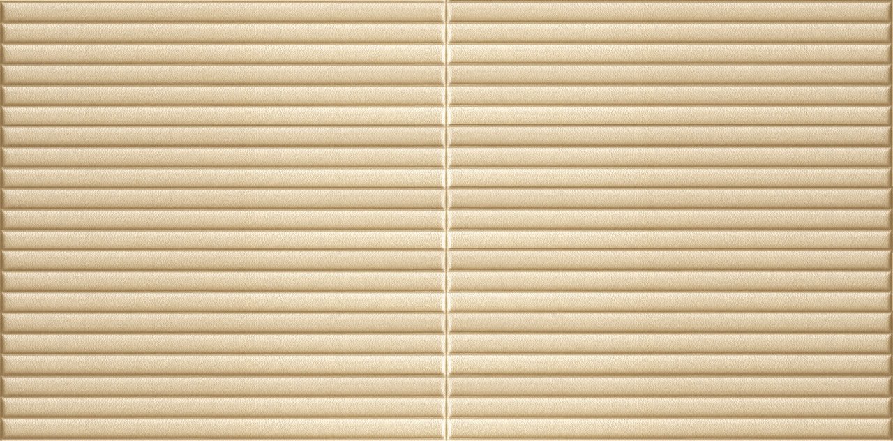 HCS deco 3D samolepiace stenové panely, krémové mini pruhy, koženka
