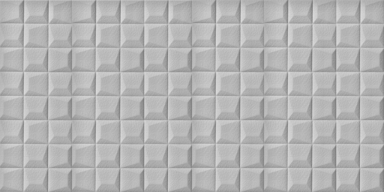 HCS deco 3D samolepiace stenové panely, sivé kocky, koženka