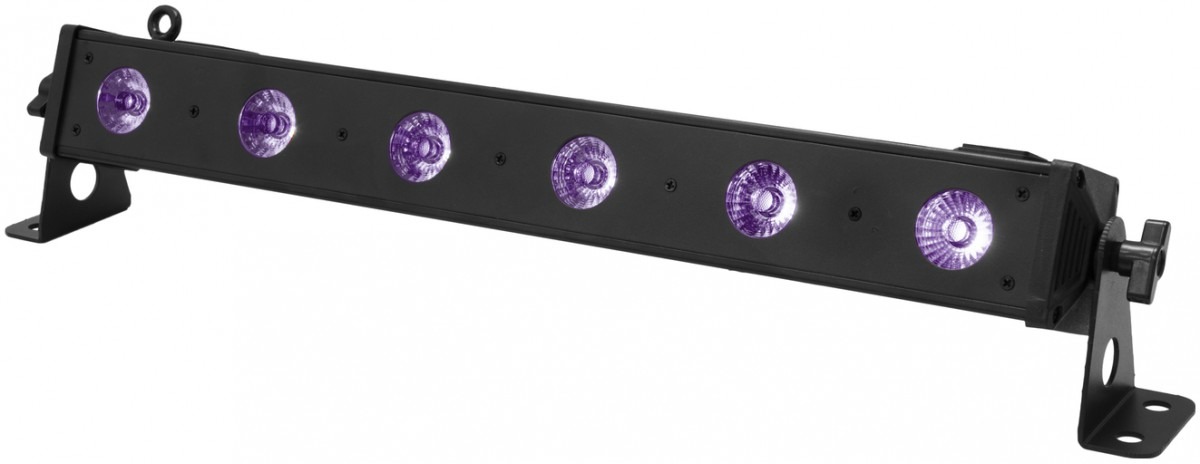 Eurolite LED BAR-6 UV svetelná lišta, 6× 1 W UV LED