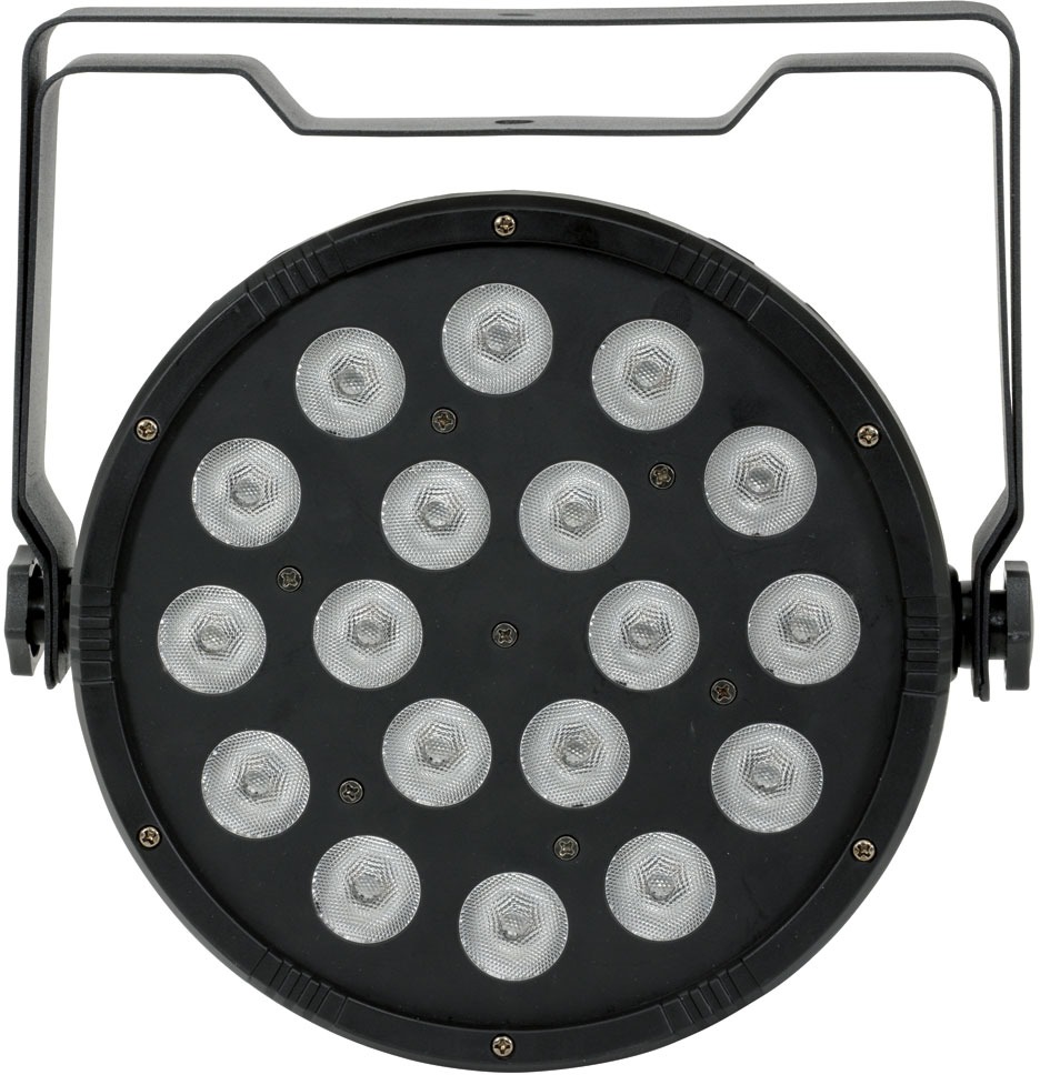 QTX PAR100 Výkonný PAR 3 v 1, 18× 1,5 W RGB LED