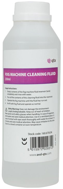 QTX čistiaca náplň do výrobníka hmly, 250 ml
