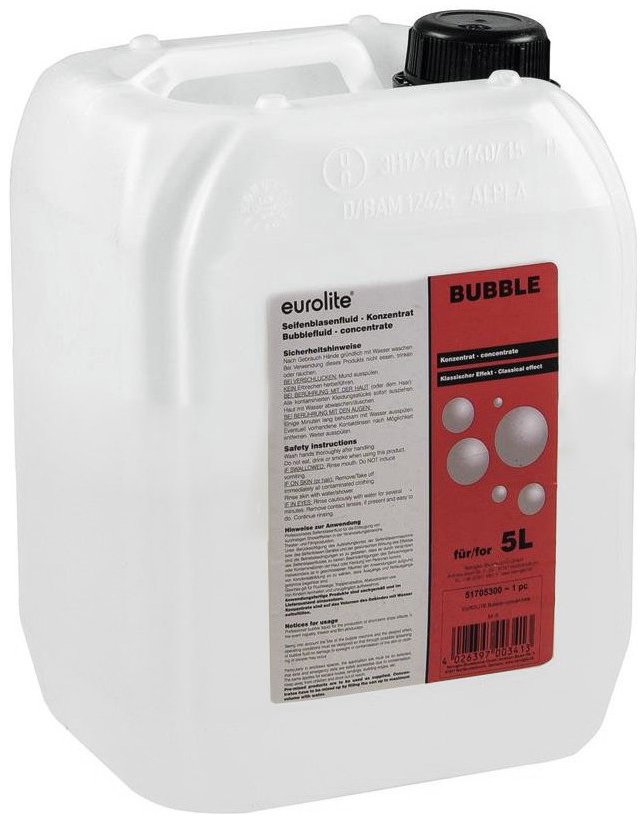 Eurolite „Bubble“ náplň do výrobníka bublín (koncentrát), 5 l