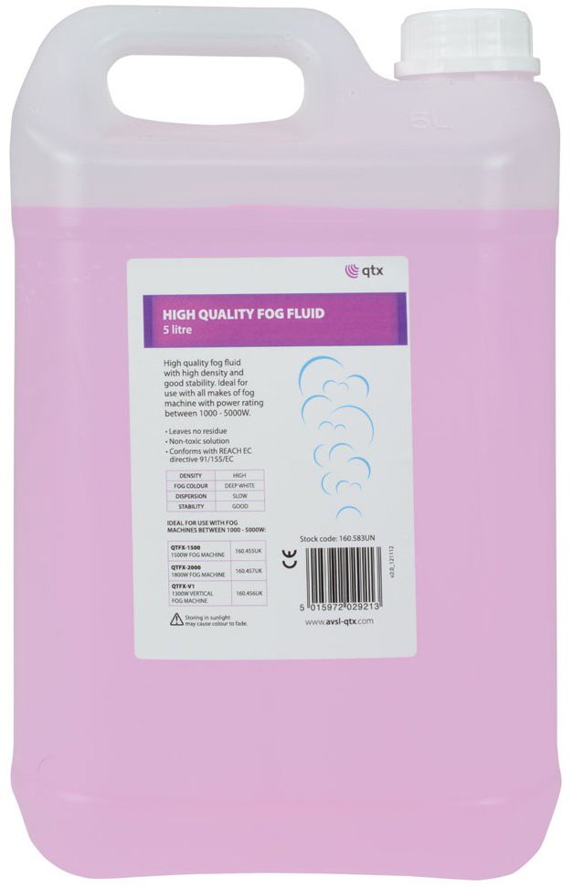 QTX náplň do výrobníka hmly ružová, 5 l