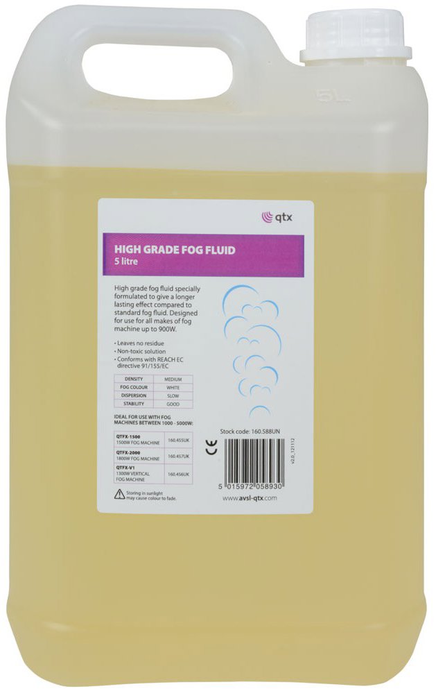 QTX náplň do výrobníka hmly oranžová, 5 l