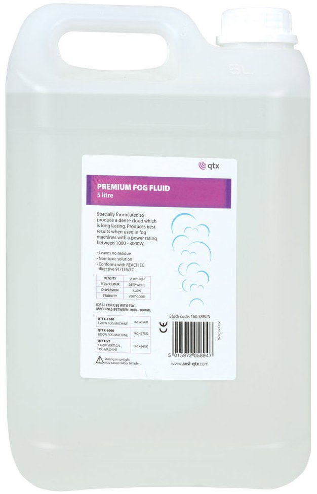 QTX náplň Premium do výrobníka hmly, 5 l