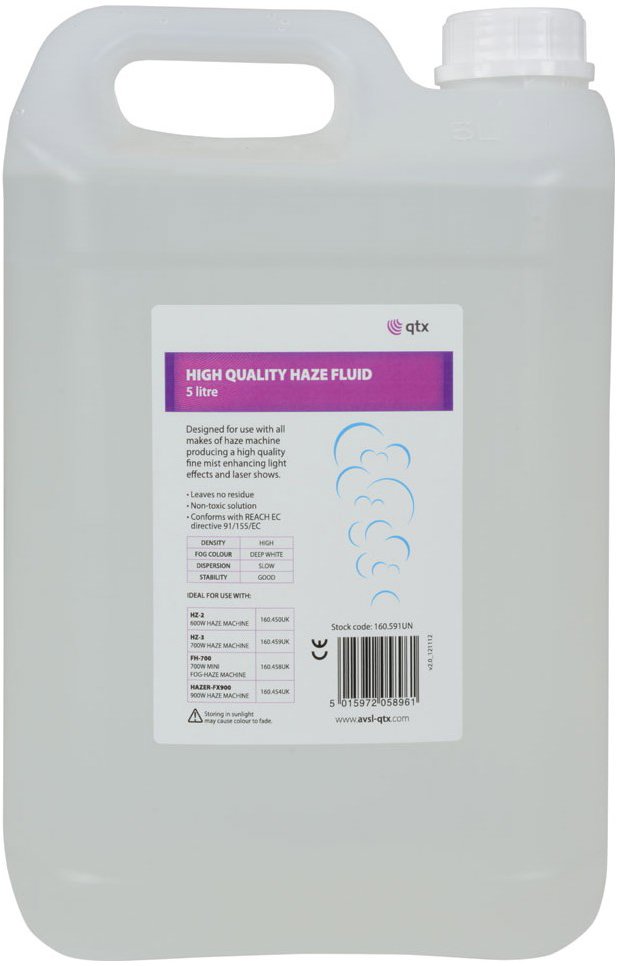 QTX náplň do výrobníka hmly, Haze Fluid, 5 l