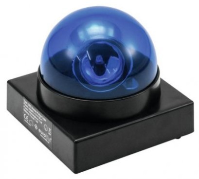 Eurolite LED policajný maják „BUZZER“, modrý