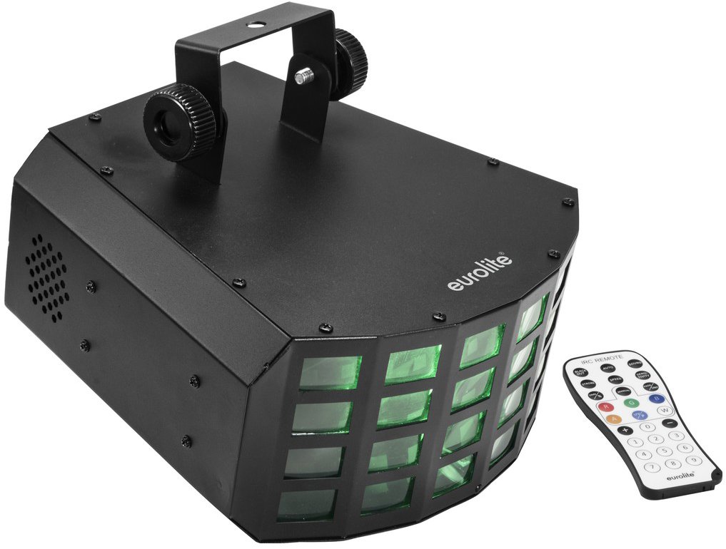 Eurolite LED Derby 5× 10 W RGBWA, DMX, IR, lúčový efekt