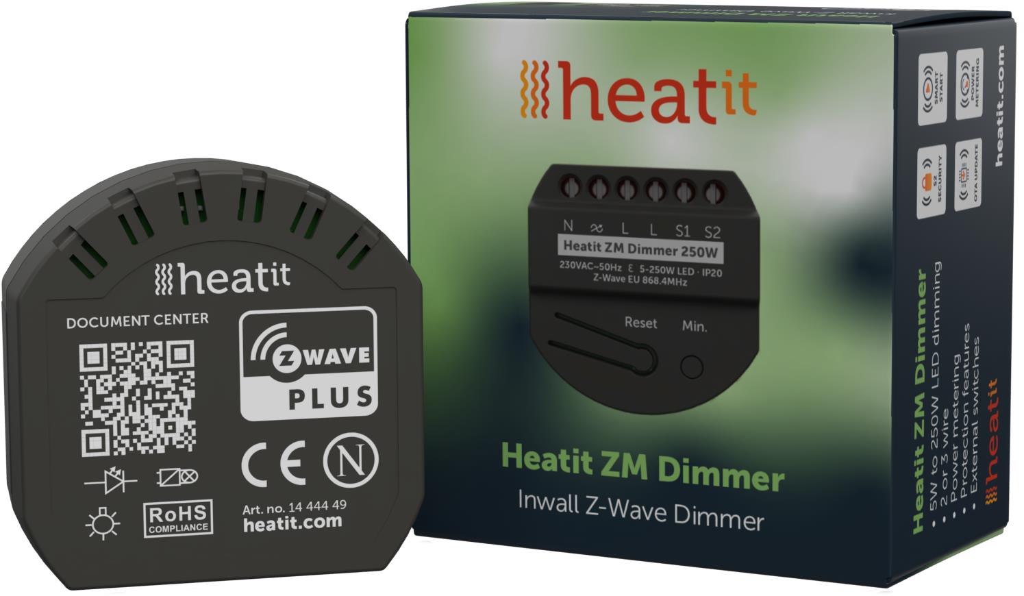HEATIT ZM Dimmer 250 W, Z-Wave stmievač