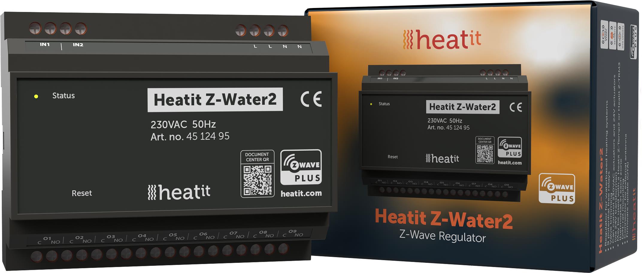 HEATIT Z-Water 2, ovládanie vodného podlahového kúrenia 9 okruhov