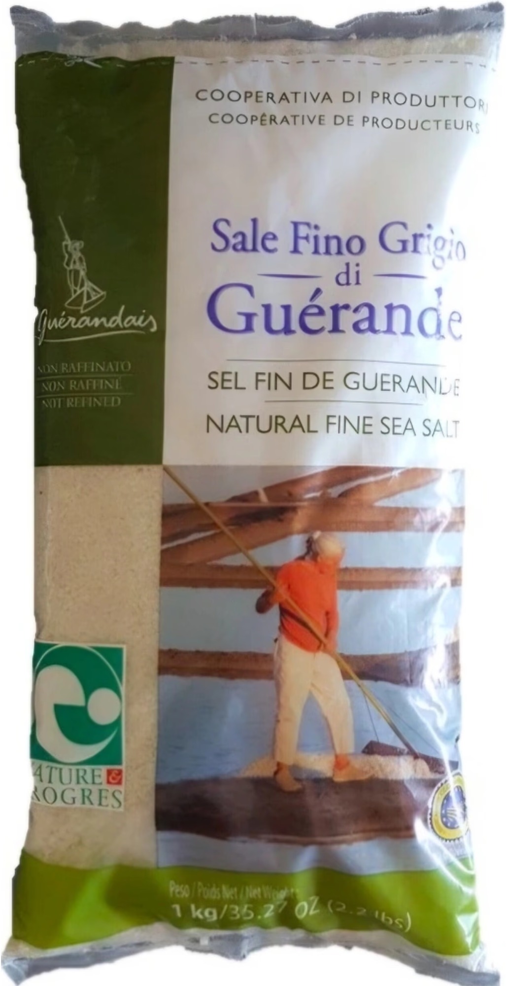 Le Guérandais Keltská soľ morská Jemná 1 kg