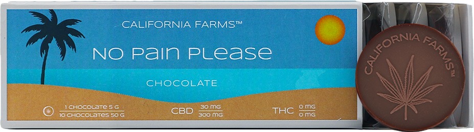 California Farms No pain please Čokoláda, 300 mg CBD