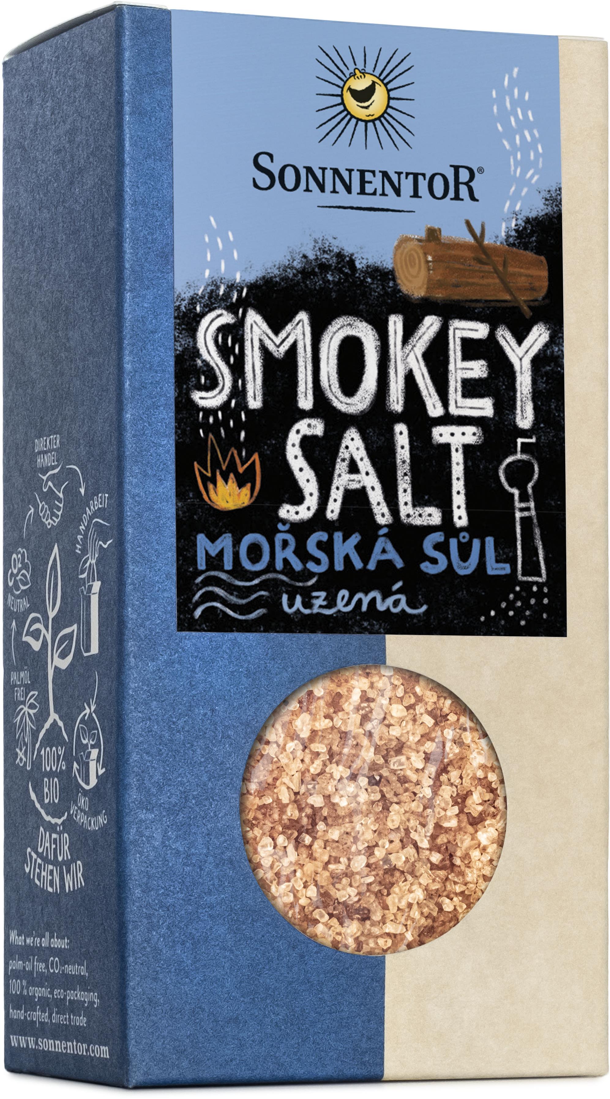 Sonnentor Smokey Salt údená morská soľ 150 g