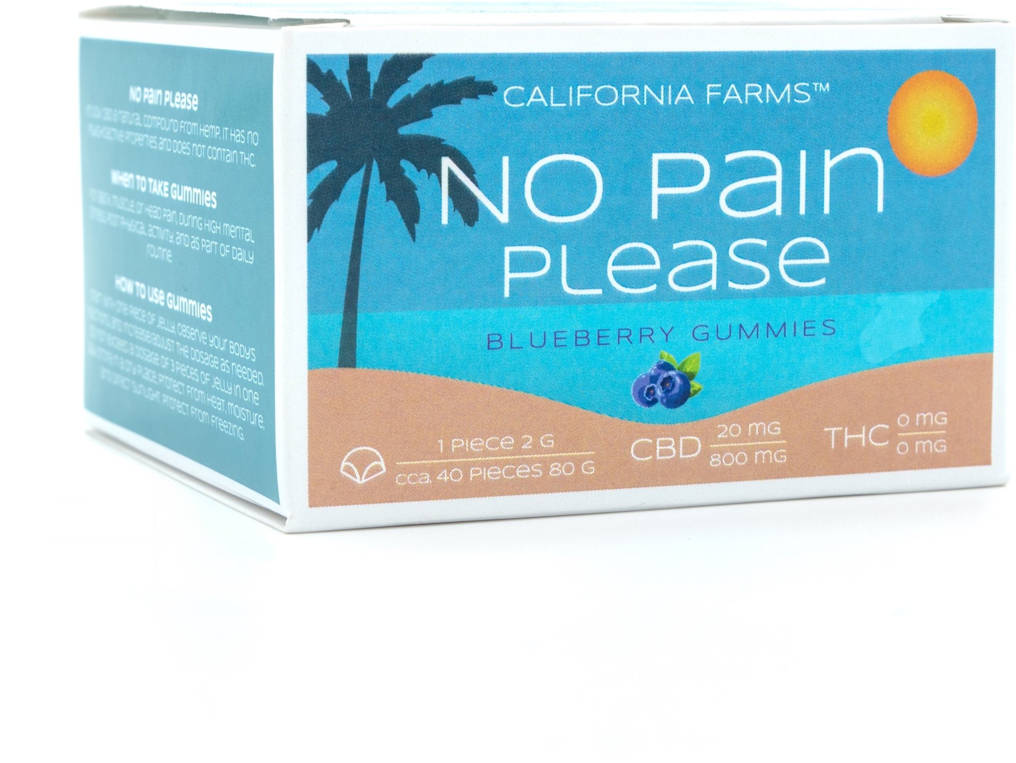 California Farms No pain please Želé, 800 mg CBD