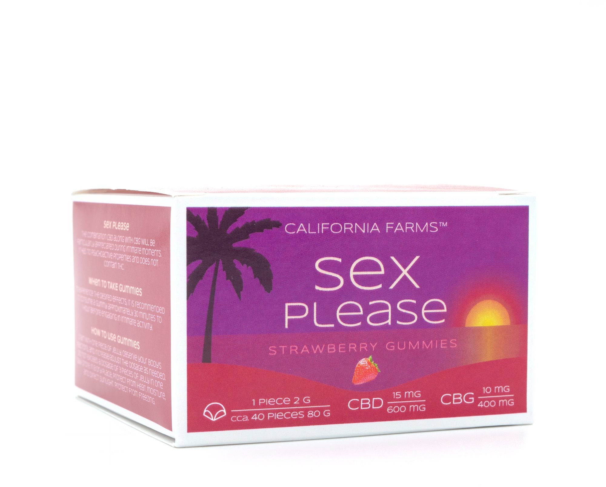 California Farms Sex please Želé, 600 mg CBD, 400 mg CBG